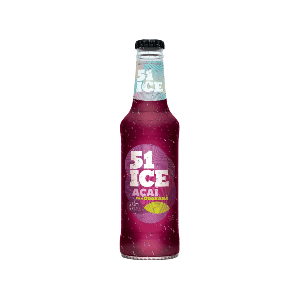 Bebida Mista Alcoólica Gaseificada 51 Ice Açaí com Guaraná 275ml