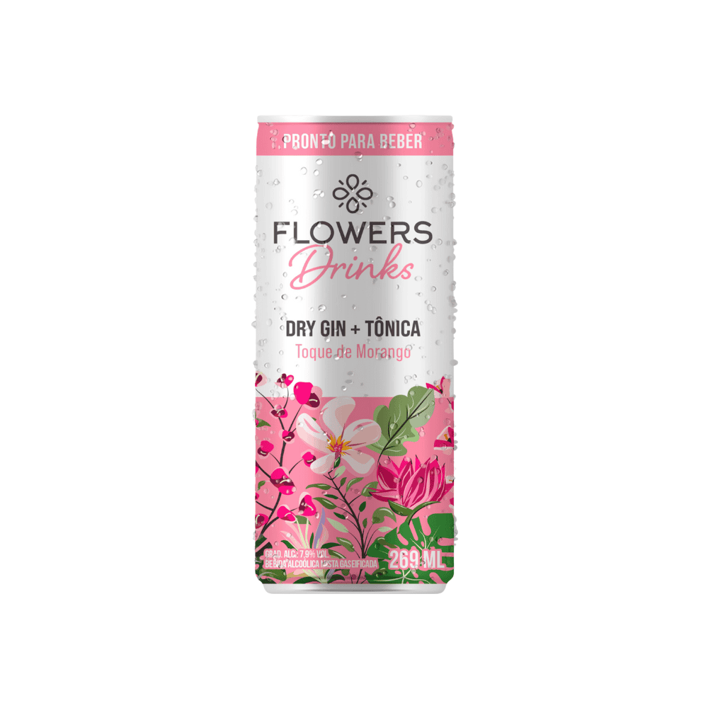 Gin Tônica Flowers Morango 269ml