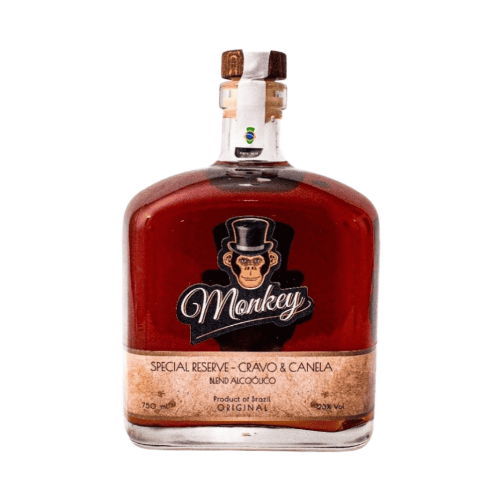 Cachaça Monkey Spice Cravo e Canela 750ml