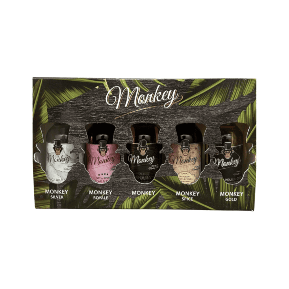 Kit Miniatura Cachaça Monkey 50ml com 5 unidades