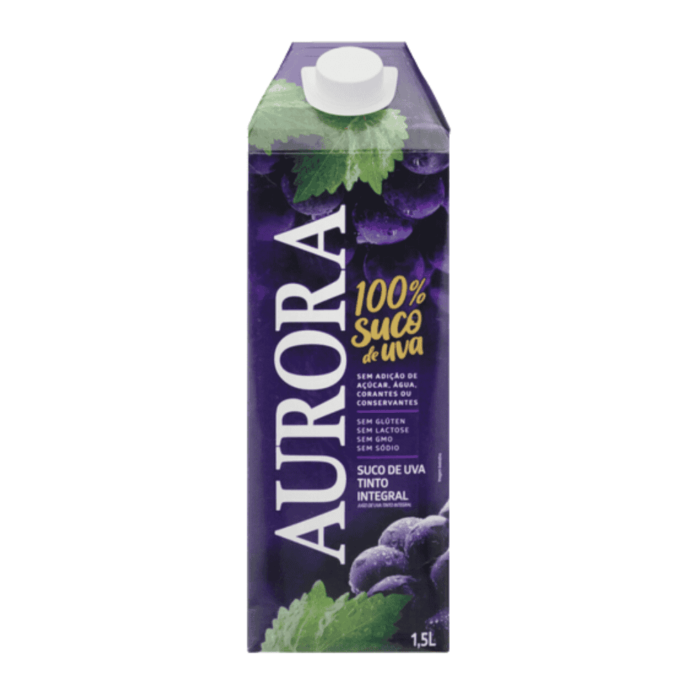 Suco de Uva Tinto Integral Aurora TP 1,5L