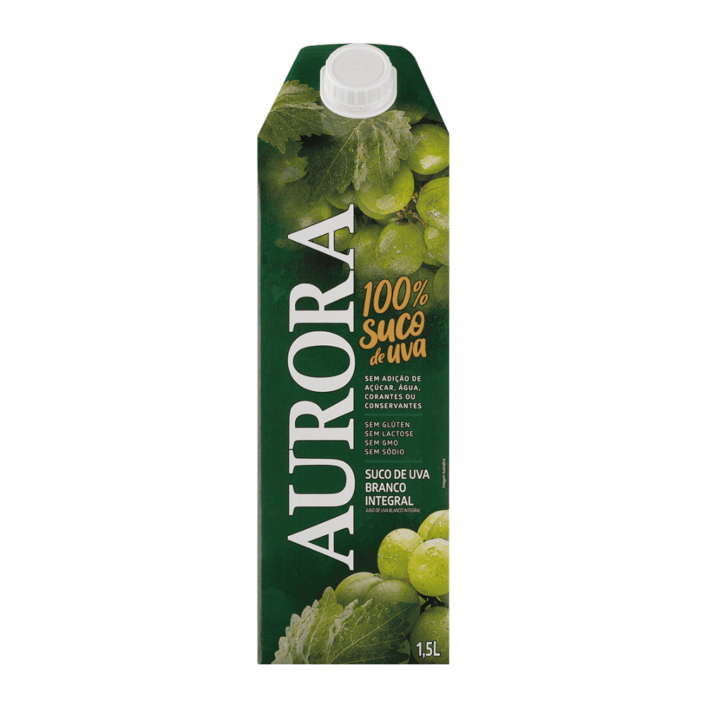 Suco de Uva Branco Integral Aurora TP 1,5L