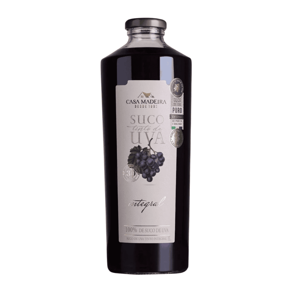 Suco de Uva Tinto Integral Casa Madeira 1L