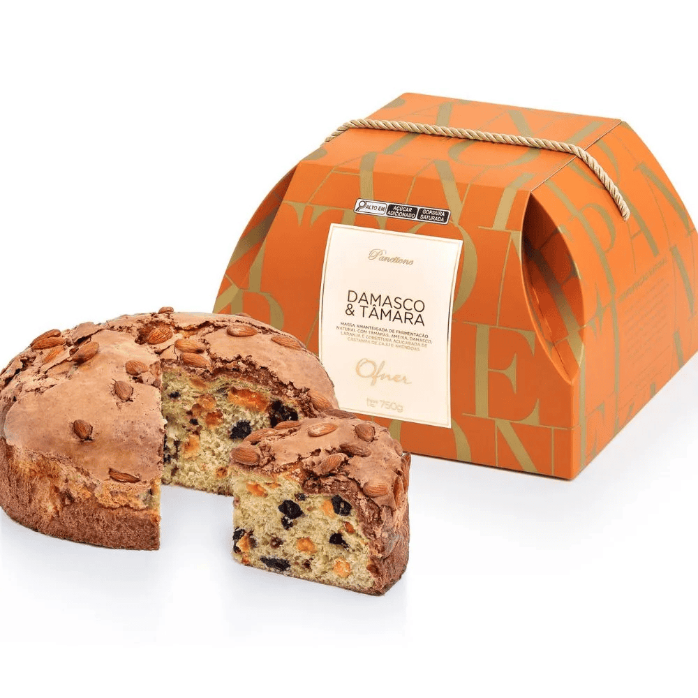 Panettone Ofner Damasco e Tâmara Premium 750gr