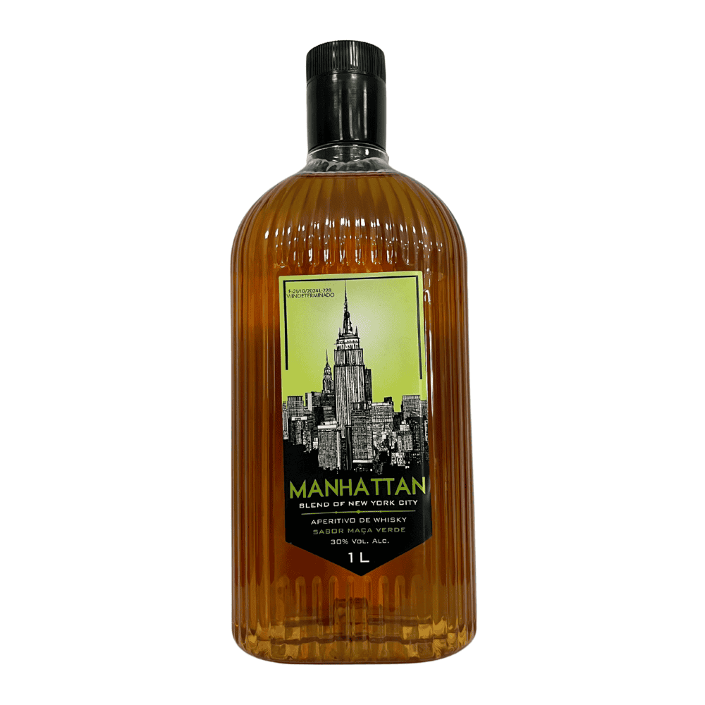 Aperitivo de Whisky Manhattan Maçã Verde 1L