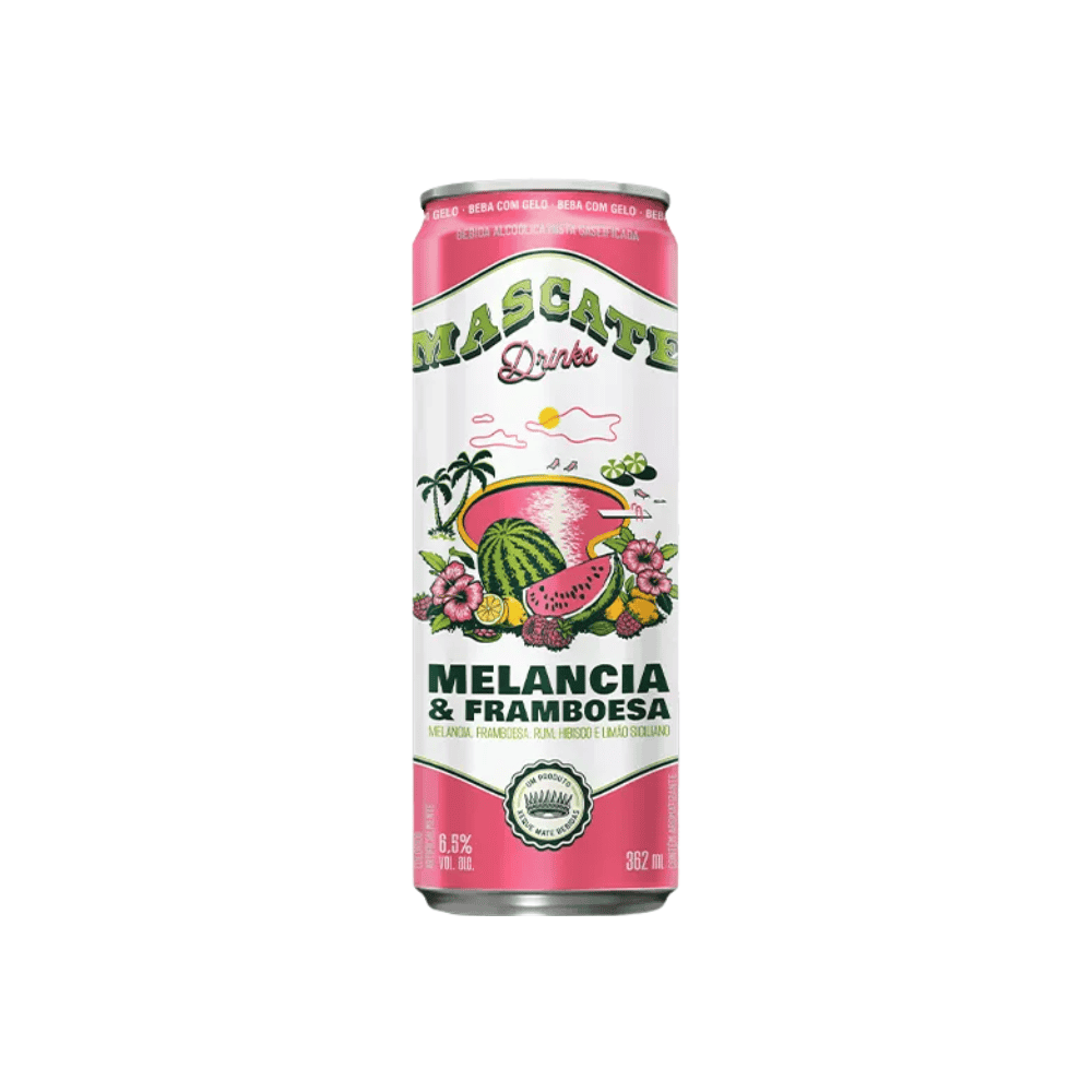 Mascate Drinks Melancia e Framboesa Lata 362ml