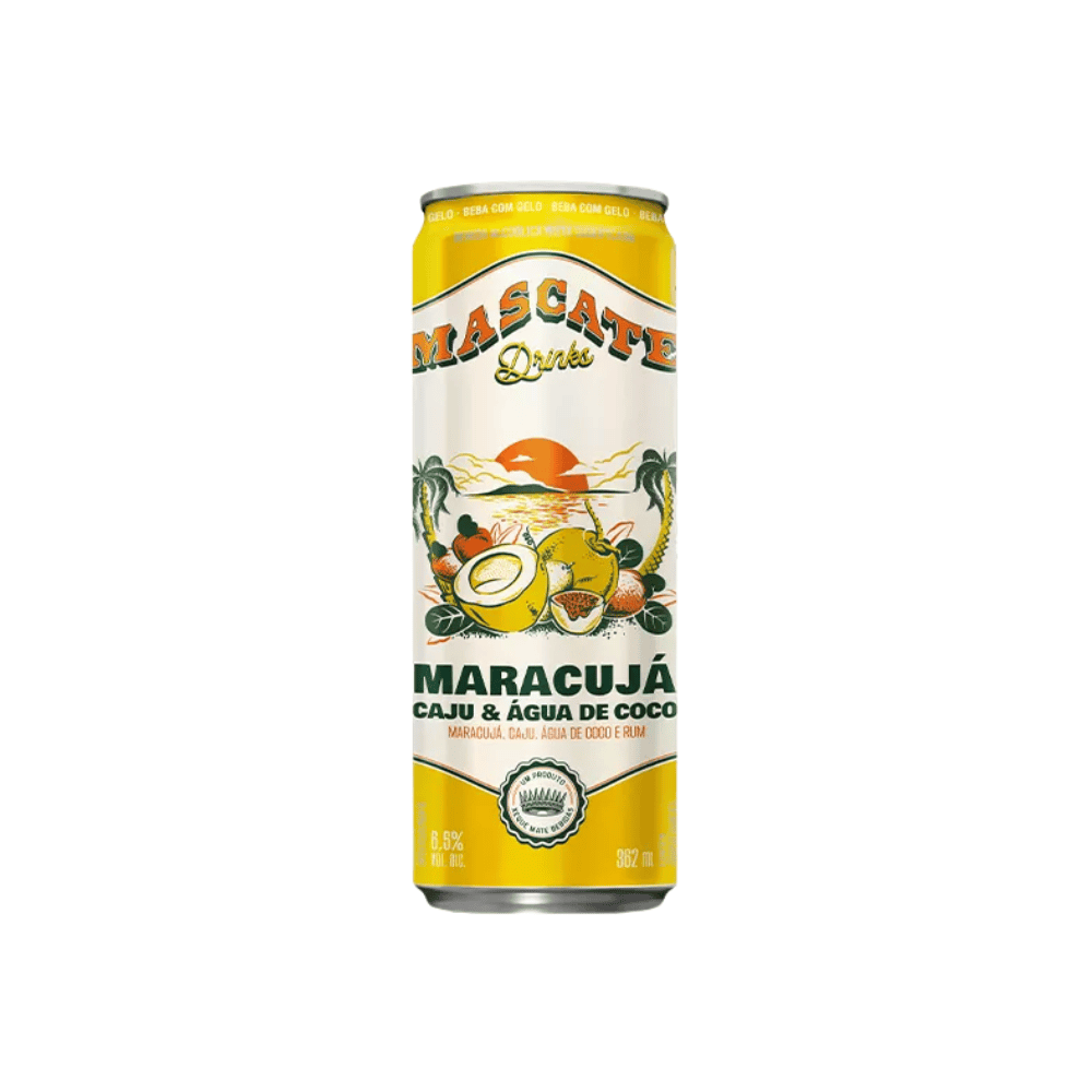Mascate Drinks Maracujá e Caju Lata 362ml