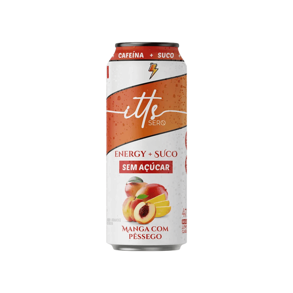 Bebida Itts Sero Energy + Suco Manga com Pêssego Lata 473ml