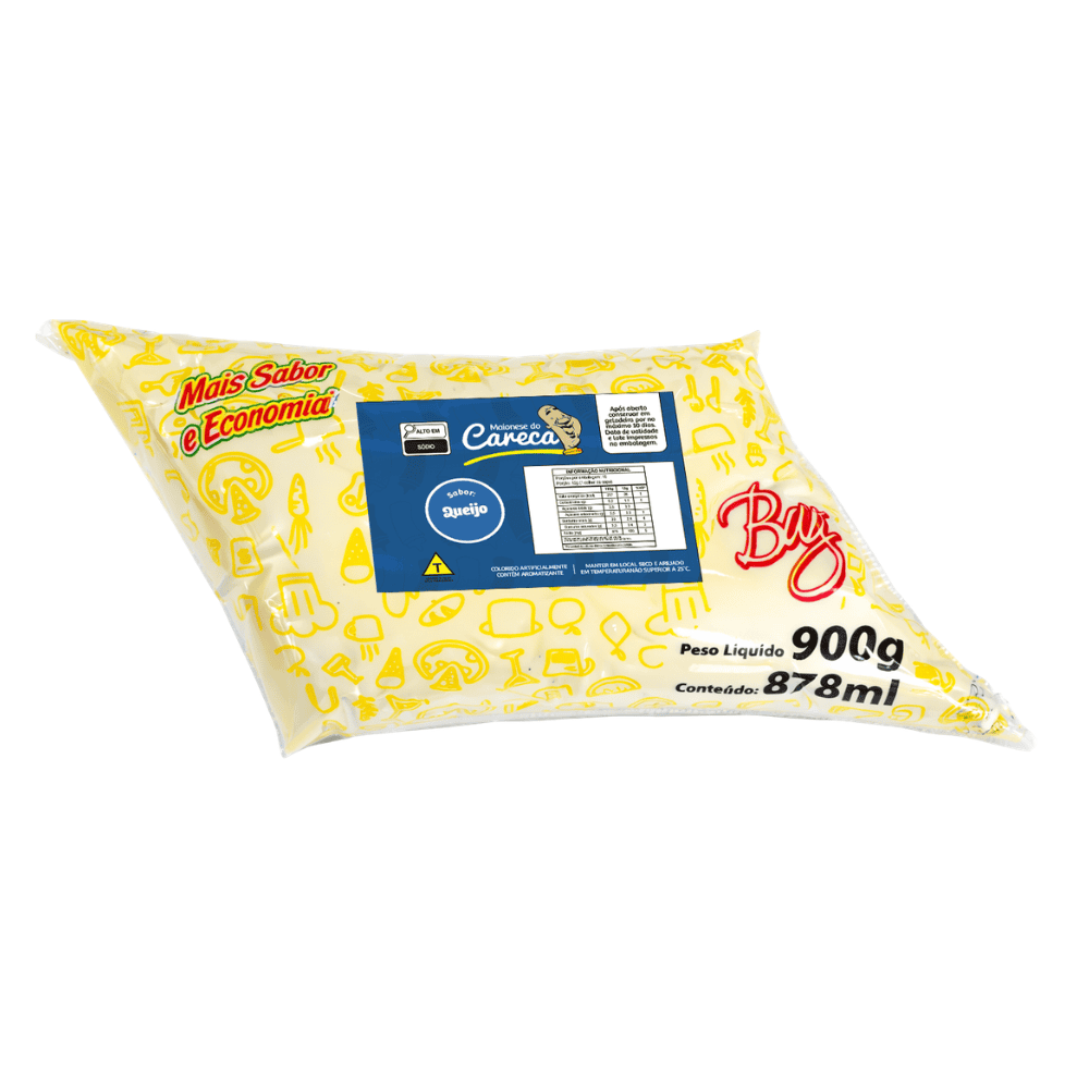 Maionese do Careca Queijo Bag 900g