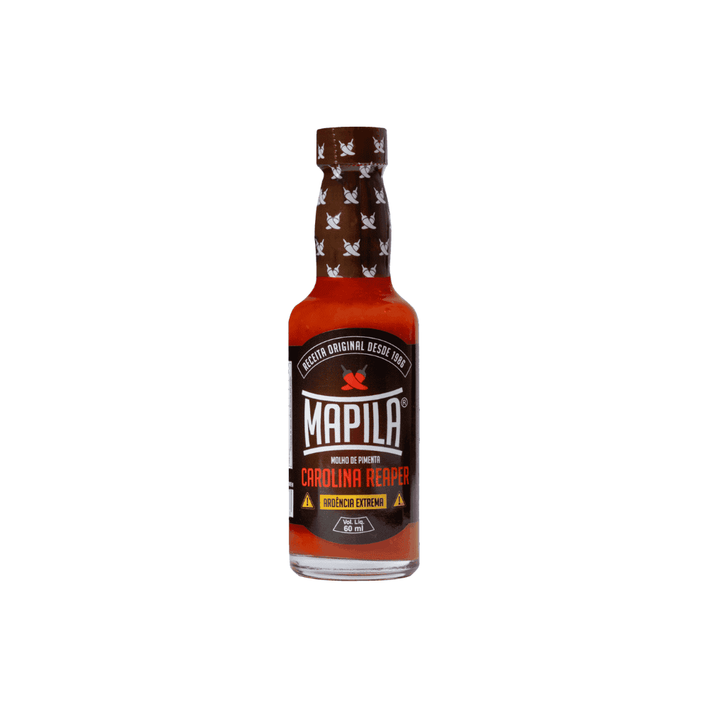 Molho de Pimenta Carolina Reaper Mapila 60ml